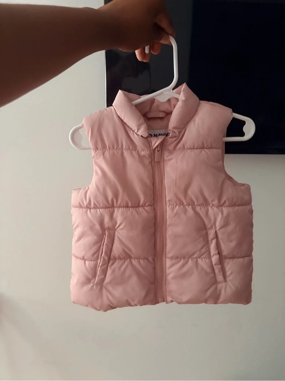 Old Navy Light Pink Puffer Vest for Kids